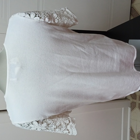 Alfred Dunner Knit Lace top Size M - Picture 3 of 12